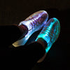 Summer Led Fiber Optic Shoes for Girls Boys Men Women USB Recharge Glowing Sneakers Man Light Up Shoes Sports Shoes