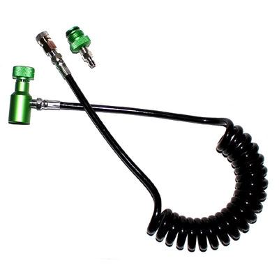 PCP airgun shooting paintball Coil Remote Hose Thick line 2.5M without Slide Check(BLACK) paintball accessories