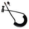 PCP airgun shooting paintball Coil Remote Hose Thick line 2.5M without Slide Check(BLACK) paintball accessories