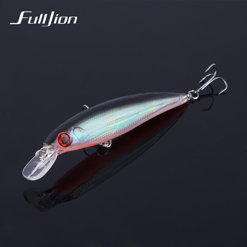 1pcs Fishing Lures 3D Eyes Floating Laser Minnow Hard Aritificial Wobblers Crankbait Plastic Baits Pesca Isca 11cm 13.5g