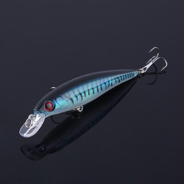 1pcs Fishing Lures 3D Eyes Floating Laser Minnow Hard Aritificial Wobblers Crankbait Plastic Baits Pesca Isca 11cm 13.5g