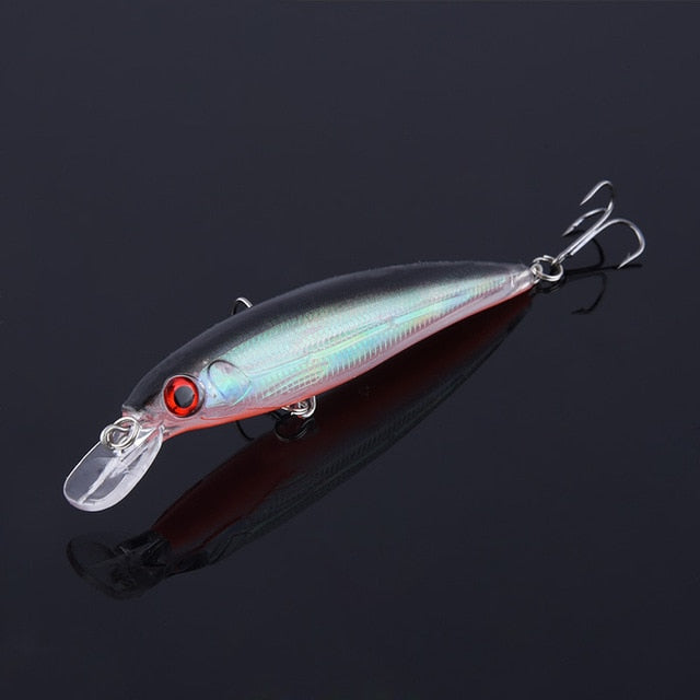 1pcs Fishing Lures 3D Eyes Floating Laser Minnow Hard Aritificial Wobblers Crankbait Plastic Baits Pesca Isca 11cm 13.5g