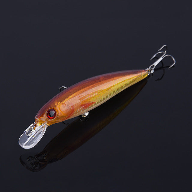 1pcs Fishing Lures 3D Eyes Floating Laser Minnow Hard Aritificial Wobblers Crankbait Plastic Baits Pesca Isca 11cm 13.5g