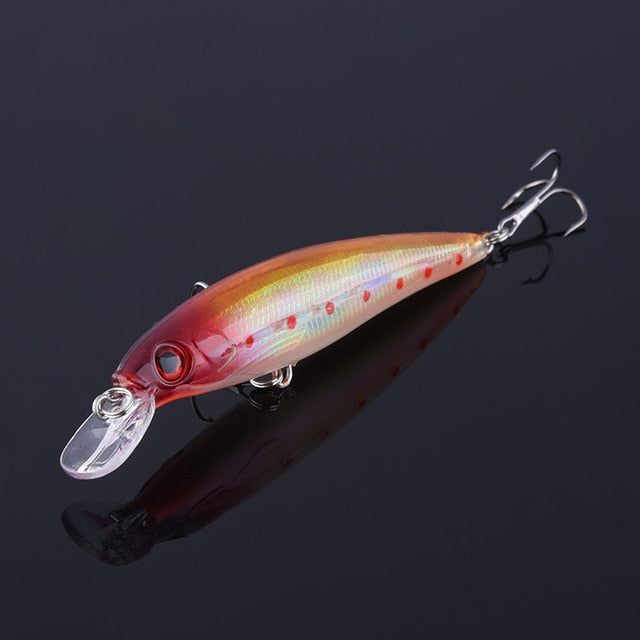 1pcs Fishing Lures 3D Eyes Floating Laser Minnow Hard Aritificial Wobblers Crankbait Plastic Baits Pesca Isca 11cm 13.5g