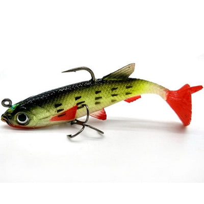 4pcs Fishing Lures Sea Fishing Tackle Soft Bait Lead Fishing 8cm/14g Artificial Bait Jig Wobblers Rubber Silicon Lure