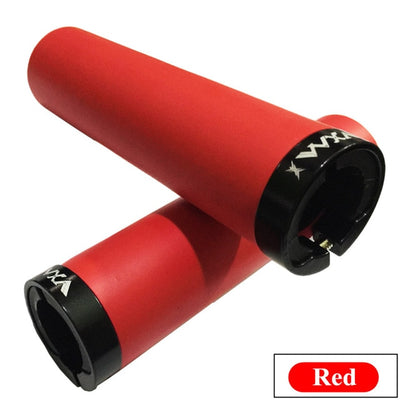 VXM Bicycle Grips MTB Silicone Single lock Handlebar Grips Anti-skid Shock-absorbing Soft Bike Grips Bicycle Parts