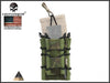 NEW Multicam Black EMERSON Airsoft Hunting Mag Double Magazine Pouch military army bag MOLLE Emerson EM6346 MCAD MCTP