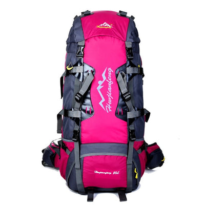 80L Large Outdoor backpack Camping Travel Bag Hiking Backpack Unisex Rucksacks Waterproof sport bags Climbing package