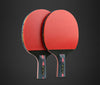 Huieson 2Pcs Upgraded 5 Star Carbon Table Tennis Racket Set Lightweight Powerful Ping Pong Paddle Bat with Good Control