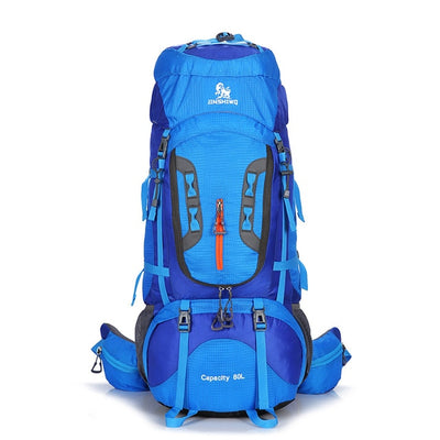 80L Camping Hiking Backpacks Big Outdoor Bag Backpack Nylon superlight Sport Travel Bag Aluminum alloy support 1.65kg