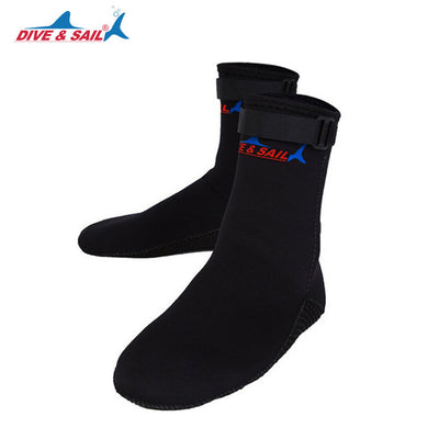 DIVE&SAIL 3mm Neoprene Scuba Diving Socks Shoes Scratch Proof Non-slip Winter Water Sports Snorkeling Surfing Swimming Boots