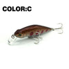 Mr.Charles CMC015 Fishing Lures 70mm/8.5g Shad , 0-0.8M Floating , Quality Professional Minnow Hard Bait 3D Eyes Crankbait