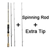 Spinpoler 1.8m Ul Fishing Rod Spinning Casting 3 Sections Travel Carbon Rod Lure 0.8-5g Baitcasting Spinning UL Fishing Rod