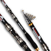 MAMBA CARBON Fiber Fishing Rod Telescopic spinning rods 2.1m/2.4m/2.7m/3.0m//3.6m Spinning Rod Superhard for Fresh Salt Water