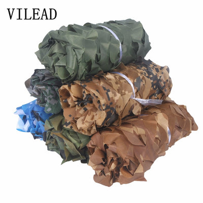 VILEAD Simple 1.5m*6m Woodland Blue Green Desert Camouflage Nets Camo Netting without Edge Binding Sun Shelter Car Cover