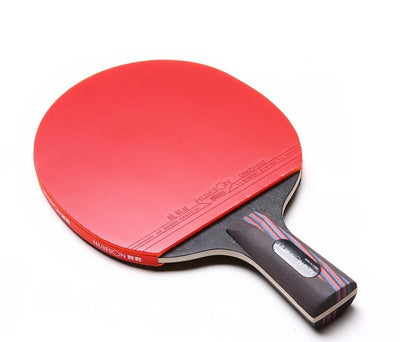 Double Face Pimples-in carbon bat table tennis racket with rubber pingpong paddle short handle tennis table rackt long handle