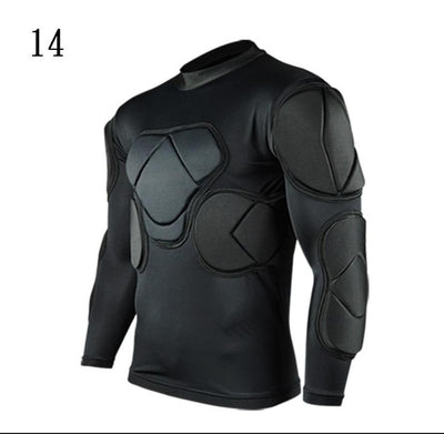 New Design Sports Safety Protection Thicken Gear Soccer Goalkeeper Jerseys Football Goalie Helmet Elbow Knee Padded Protector