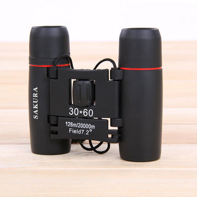 30x60 Red Film High-power Binoculars Portable Mini-telescope Military Binoculars Telescope Telescopio High Quality Free Shipping