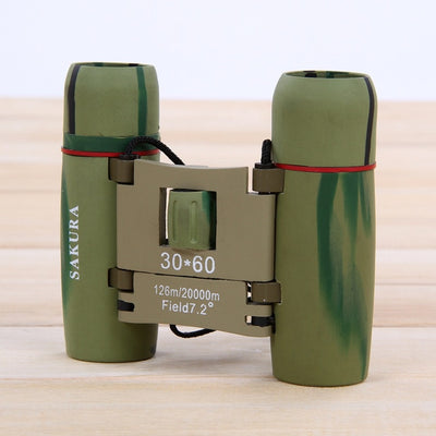 30x60 Red Film High-power Binoculars Portable Mini-telescope Military Binoculars Telescope Telescopio High Quality Free Shipping