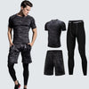 2018 Quick Dry Men's Running Sets 3/4/5pcs/sets Compression Sport Suits Basketball Tights Clothes Gym Fitness Jogging Sportswear