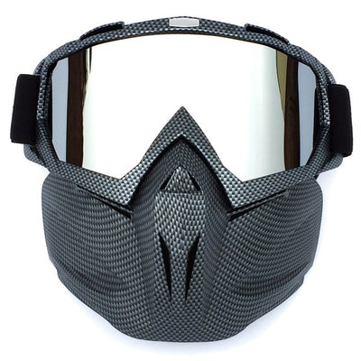 Cycling Helmet Goggle Mask Carbon Style Tough Guy Men Design Breathable Racing ATV Riding Eye Wear  windproof Eyepiece Goggles