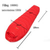 WINGACE Fill 1000G Goose down sleeping bag adult mummy ultralight hike winter tourist outdoor Equipment camping sleep bags