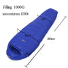 WINGACE Fill 1000G Goose down sleeping bag adult mummy ultralight hike winter tourist outdoor Equipment camping sleep bags