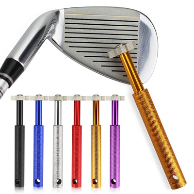 Free Shipping Golf Club Grooving Sharpening Tool Golf Club Sharpener Head Strong Wedge Alloy Wedge Sharpening Cut 6 colors