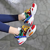 Stylish Women Running Shoes Increasing 6CM INS Ulzza Harajuku Sneakers Cushioning Height Platform Breathable Wave Sports Walking