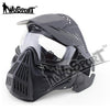 CS shooting Hunting Paintball Accessories Masks Ghost Tactical Outdoor Military CS Wargame Protection Shading Grid Face Mask