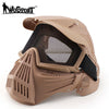 CS shooting Hunting Paintball Accessories Masks Ghost Tactical Outdoor Military CS Wargame Protection Shading Grid Face Mask