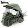 CS shooting Hunting Paintball Accessories Masks Ghost Tactical Outdoor Military CS Wargame Protection Shading Grid Face Mask