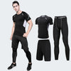 Men's Compression Sportswear Suits Gym Tights Training Clothes Workout Jogging Sports Set Running Tracksuit Dry Fit Plus Size