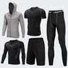 Men's Compression Sportswear Suits Gym Tights Training Clothes Workout Jogging Sports Set Running Tracksuit Dry Fit Plus Size