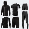 Men's Compression Sportswear Suits Gym Tights Training Clothes Workout Jogging Sports Set Running Tracksuit Dry Fit Plus Size