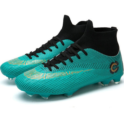 Men's High Top Training Ankle AG Sole Outdoor Cleats Football Shoes Spike High Ankle Men Football Boots Original Cleats