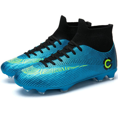 Men's High Top Training Ankle AG Sole Outdoor Cleats Football Shoes Spike High Ankle Men Football Boots Original Cleats