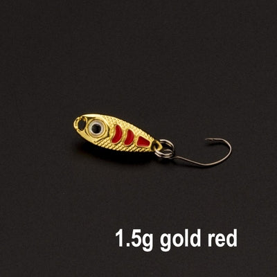 Free shipping fishing lure spoon 1.5g 3g 5g  Baits Metal Spoons Paillette isca Artificial Lure Carp Fishing pesca Bass Wobblers