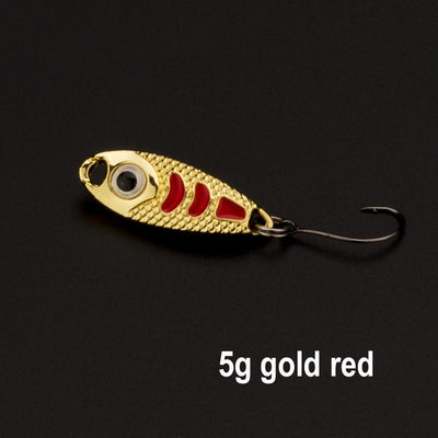 Free shipping fishing lure spoon 1.5g 3g 5g  Baits Metal Spoons Paillette isca Artificial Lure Carp Fishing pesca Bass Wobblers