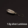 Free shipping fishing lure spoon 1.5g 3g 5g  Baits Metal Spoons Paillette isca Artificial Lure Carp Fishing pesca Bass Wobblers