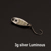 Free shipping fishing lure spoon 1.5g 3g 5g  Baits Metal Spoons Paillette isca Artificial Lure Carp Fishing pesca Bass Wobblers