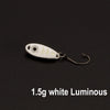 Free shipping fishing lure spoon 1.5g 3g 5g  Baits Metal Spoons Paillette isca Artificial Lure Carp Fishing pesca Bass Wobblers