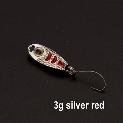 Free shipping fishing lure spoon 1.5g 3g 5g  Baits Metal Spoons Paillette isca Artificial Lure Carp Fishing pesca Bass Wobblers