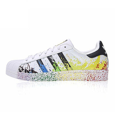 Adidas Official SUPERSTAR Clover Women's And Men's Skateboarding Shoes Sport Outdoor Sneakers Low Top Designer Good Quality