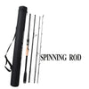 Travel Fishing Rod Carbon Spinning Casting Lure Rod 2.1 2.4 2.7m 3m M Power 4 Sections Rods vara de pesca Carp Fishing pole