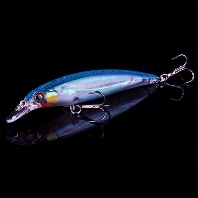 1pcs Fishing Lures 3D Eyes Floating Laser Minnow Hard Aritificial Wobblers Crankbait Plastic Baits Pesca Isca 11cm 13.5g