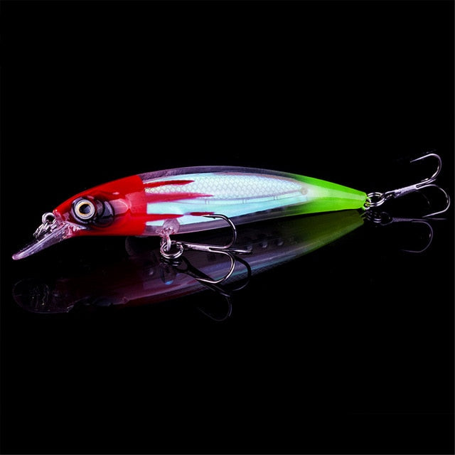 1pcs Fishing Lures 3D Eyes Floating Laser Minnow Hard Aritificial Wobblers Crankbait Plastic Baits Pesca Isca 11cm 13.5g