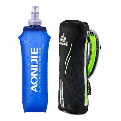 AONIJIE Running Kettle Pack Outdoor Sports water bottle Bag Men Cycling Running HandHeld Kettle Bag With 500ML Soft Water Flask