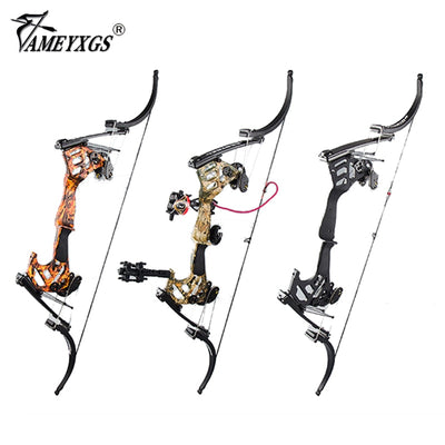 1 Set 30-55lbs Archery America Hunting Fishing Compound Bow Set 320fps Right Hand Laminated Bow Limbs Shooting Outdoor Sports