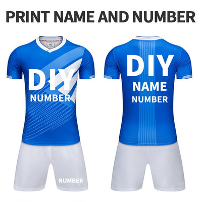 Jersey Football 2019 France Jersey Chandal Futbol Men Soccer Uniform Custom Sport Shirt Professional Team Training Football Suit